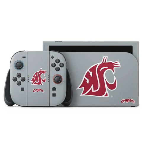 Washington State University WSU Cougars Nintendo Switch 2 (2025) with Joy-Con Skin